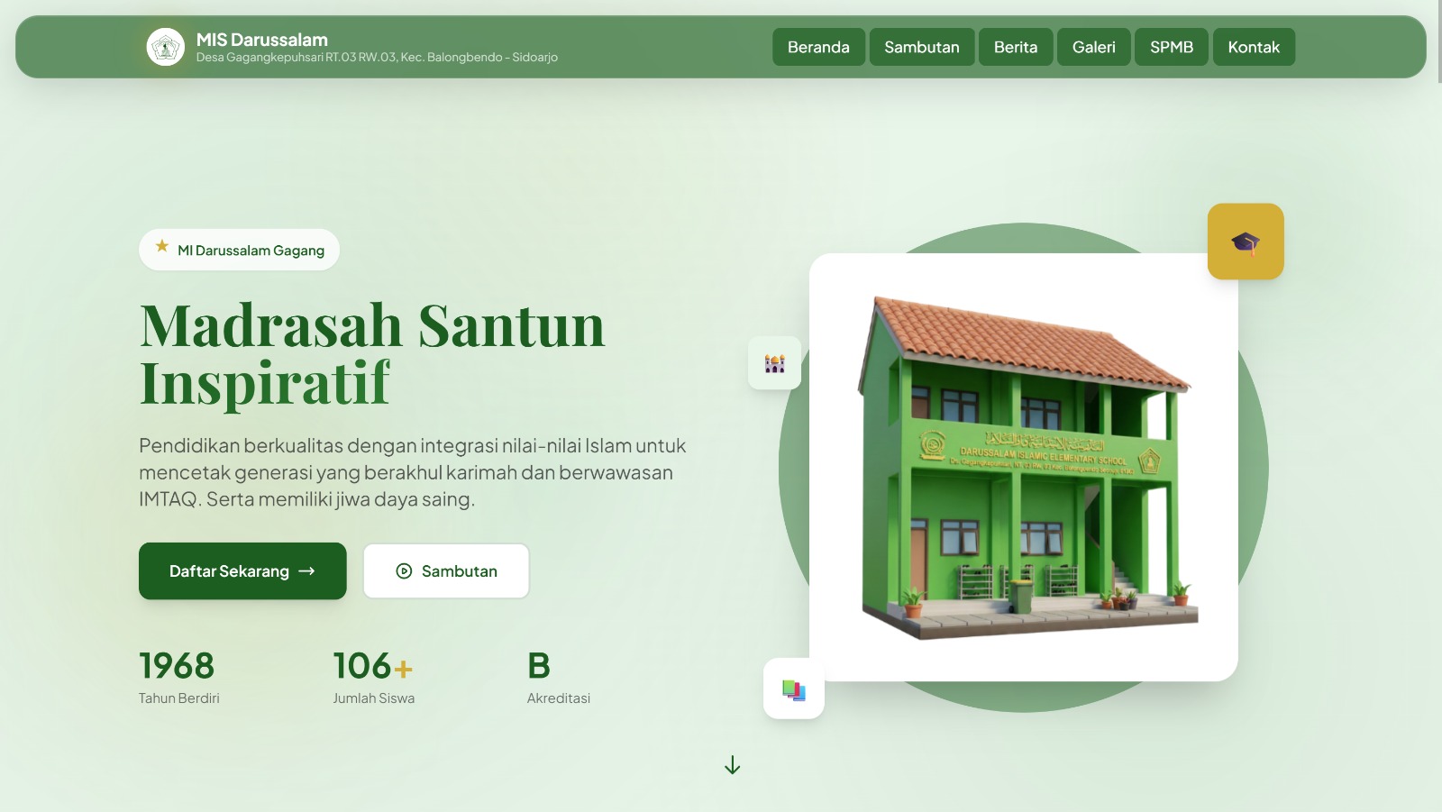 Web MI Dasrussalam Gagangkepuhsari